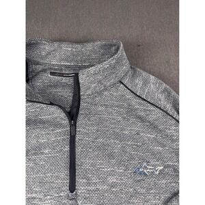 Greg Norman Mens XXL Quarter Zip Pullover Gray Space Dye Golf Sweater RN128492